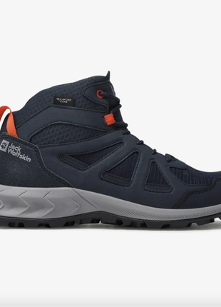 Трекінгові черевики jack wolfskin texapore mid cиній р. 38