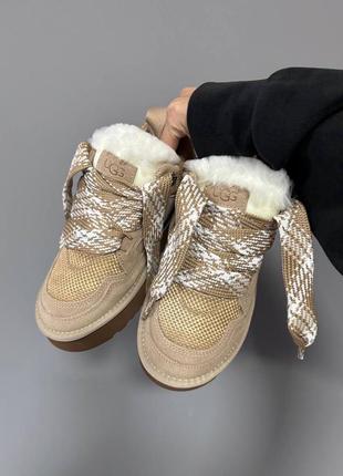 Угги ugg lowmel sneaker sand premium