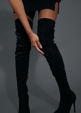 Ботфорты ботфорды сапоги чулки степы в стиле demonia pleaser