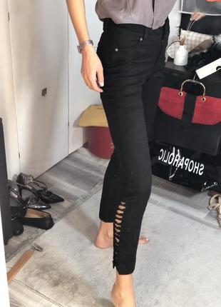 Качественные новые черные брюки скинни