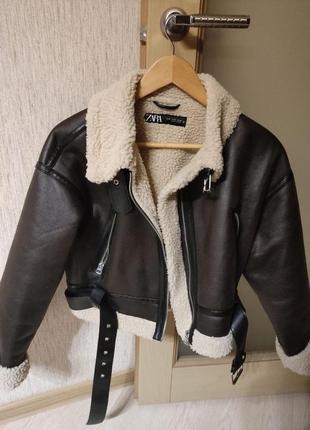 Дубленка zara