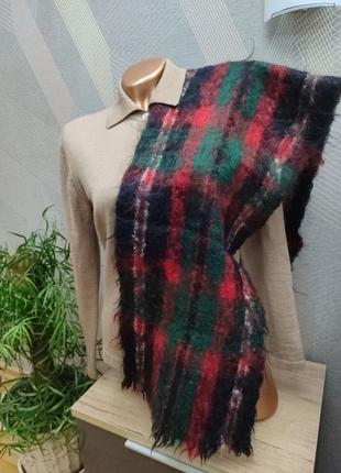 Красивый мохеровый винтажный шарф