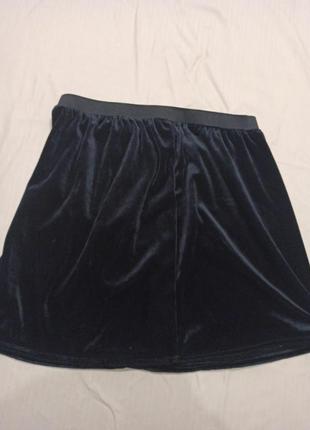 Велюровая юбка