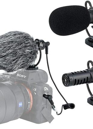 Направлений камерний мікрофон jjc sgm-v1 для фотоапарата (камери) та смартфона