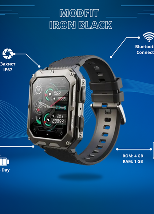 Наручные часы modfit iron all black