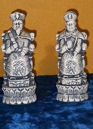 Статуэтки шахматные фигуры король королева буддизм