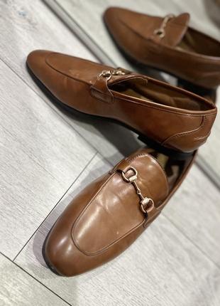 Мужские кожаные лоферы primark