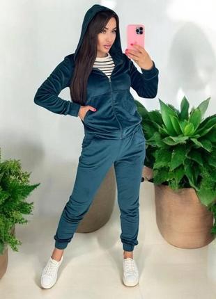 Женский спортивный костюм “велюр на флисе”