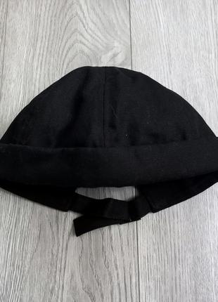 Шапка докер сумка без козырька черная cos