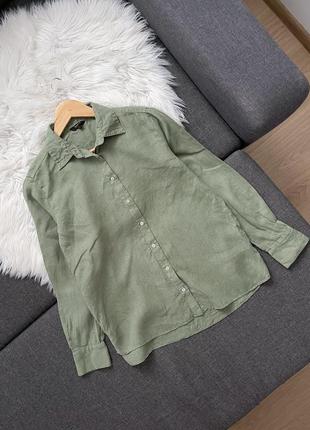 Льняна сорочка massimo dutti