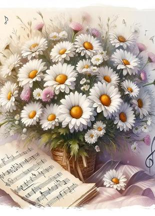 Алмазна вишивка. картина на підрамнику пісня про кохання, розмір 30х40 см