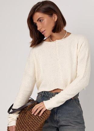 Укорочений джемпер oversize