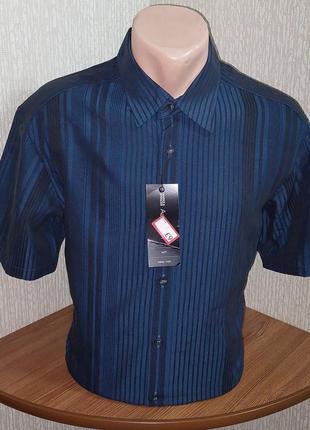 Стильная рубашка в полоску marks&spencer autograph soft touch, made in indonesia, с биркой