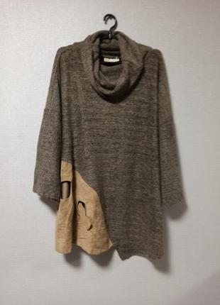 Стильний асиметричний світшот оверсайз bella donna