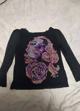 Блуза со стразами