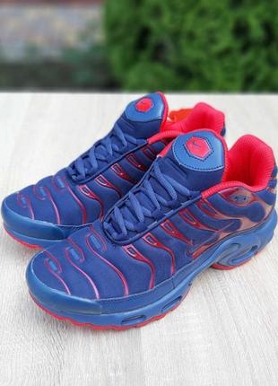 Nike tn plus (blue & red)2 фото