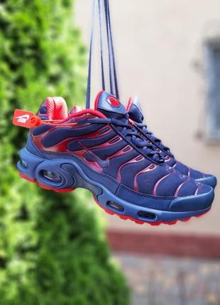 Nike tn plus (blue & red)4 фото