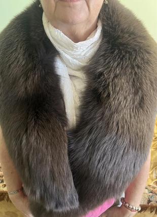 Натуральный меховой воротник