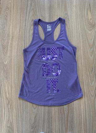 Женская оригинальная спортивная майка для бега nike dri fit
