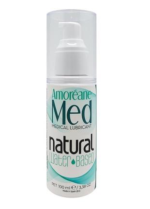 Смазка на водной основе с фитопланктоном amoreane med natural (100 мл)