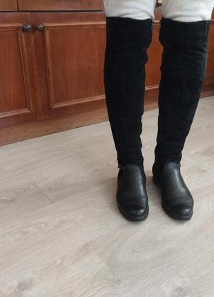 Кожаные ботфорды