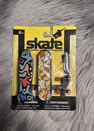 Мини-скейт, финггерборд, лонгборд, пальчиковый скейтборд игрушечный набор для мальчика