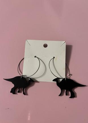 Сережки з динозаврами