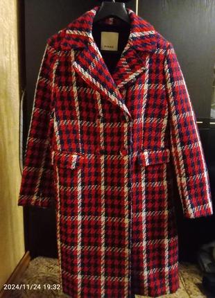 Pinko tweed che coat. пальто.
