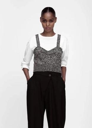 В‘язаний топ корсет zara