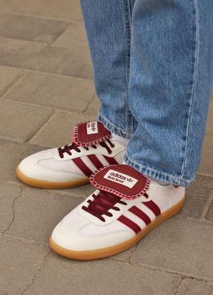 Cream white wales bonner x adidas samba