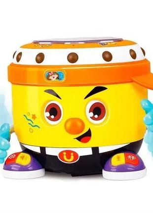 Игрушка барабан детский развивающий интерактивный  hola toys (6107)