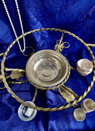 Садж 🥬🍖🥙 блюдо для шашлыка с подогревом подставка металлическая нержавейка кованная с...