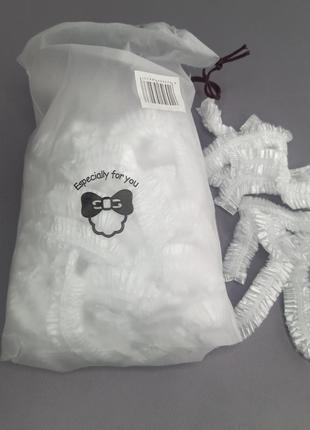 Кришка-чохол на гумці для посуду та харчових продуктів 100 шт. прозорий