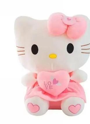 М'яка іграшка hello kitty 60 см плюшева іграшки для дітей hello kitty рожева