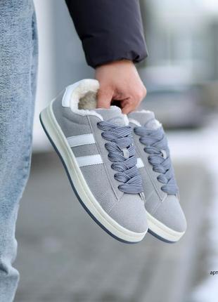 Зимние кроссовки 41-45 мужские campus grey