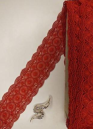 Кружево макраме sindtex 6см (20м) цвет - красный (22-y10389-1)