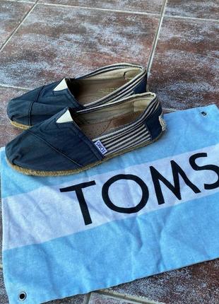 Toms 36 (23 см) кеды эспадрильи из хлопка-сырца