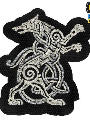 M-tac нашивка wolf (вышивка) black