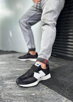 Кроссовки new balance 327 black white