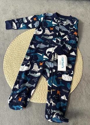 Carter's чоловічок 100% cotton  застібка зверху та знизу