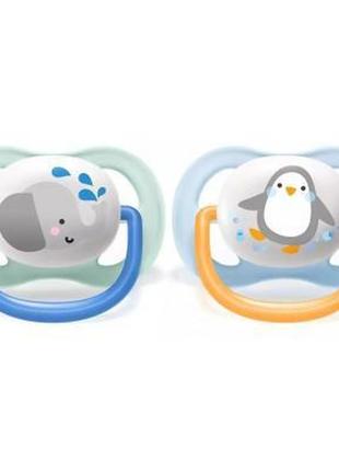 Пустушка philips avent ultra air animal для хлопчиків 0-6 міс (scf080/05)