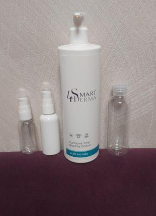 Себорегулюючий мультикислотний тонер smart4derma acne balance 
cutibiome toner bha-pha control