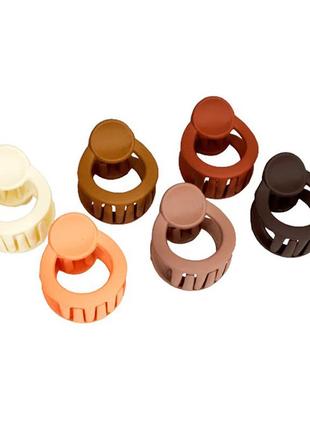 Набір крабиків для волосся матовий-s-14 0403-1025, 24 шт