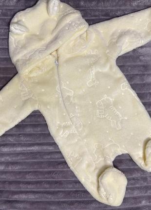 Ромпер плюшевий теплий 56 см