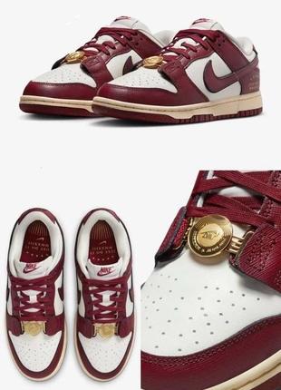 Nike dunk low se sisterhood sail team red (women's)