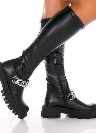 Натуральные кожаные сапоги aldo