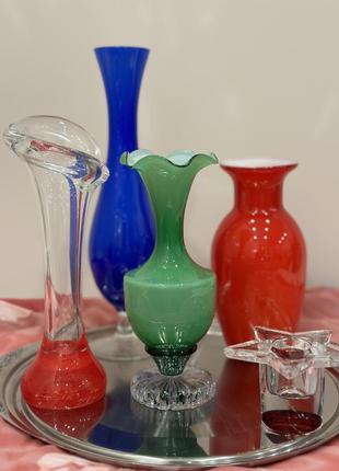 Хрустальная вазочка, винтаж, геомания