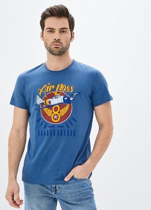 Футболка airboss red sun tee синя