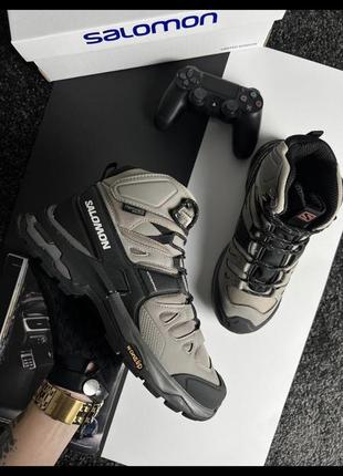 Мужские кроссовки salomon quest 4974x beige fur