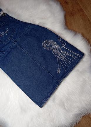 Джинсовий сарафан ельза "холодне серце " на 5-6 років